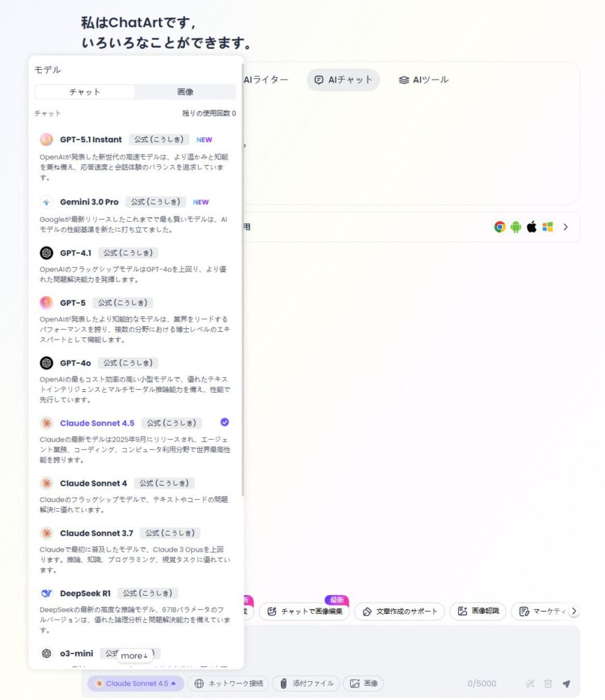 色んな生成AIモデル